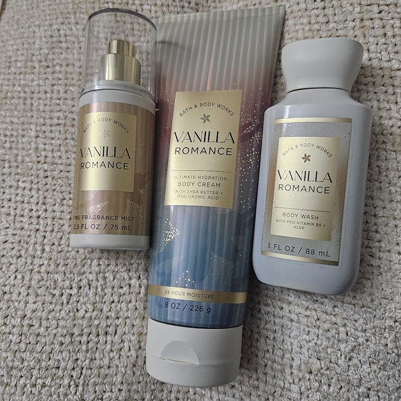 Bath & Body Works Other - Bath & Body Works Vanilla Romance Body Care 3pcs